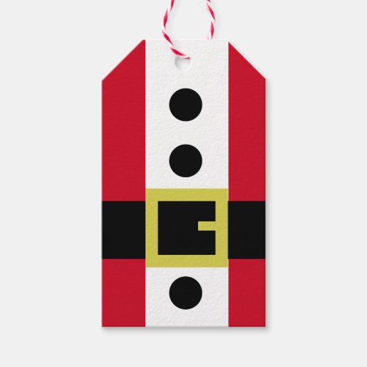 Santa Suit Cadeaulabel (Voorkant)