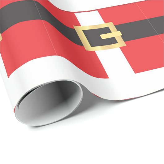 Santa Suit Cadeaupapier (Rol Hoek)