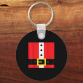 Santa Suit Christmas Funny Cute  Sleutelhanger (Voorkant)
