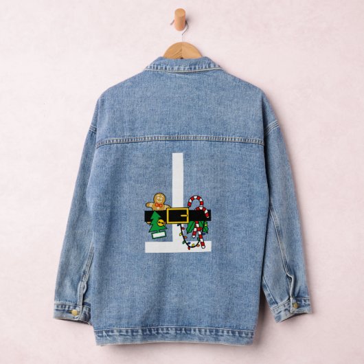 Santa Suit Costume Funny Kerstmis Denim Jacket (Hangar)