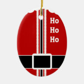 Santa Suit Keramisch Ornament (Voorkant)