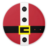 Santa Suit Keramische Knop (Voorkant)