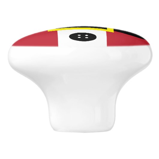 Santa Suit Keramische Knop (Zijkant)