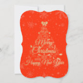 Santa Suit Kerstmis Ho, Ho, Vakantispartij nodigt  Kaart (Achterkant)