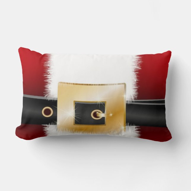 Santa Suit Kerstvakantie Plakken Decoratief Kussen (Voorkant)