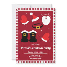 Santa Suit Pieces Rood Virtueel Kerstfeest