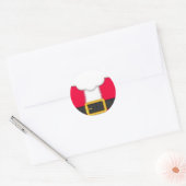Santa Suit Ronde Sticker (Envelop)