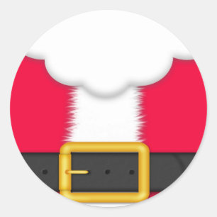 Santa Suit Ronde Sticker