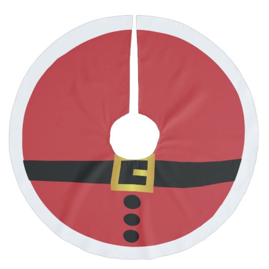 Santa Suit Tree Skirt Kerstboom Rok (Voorkant)