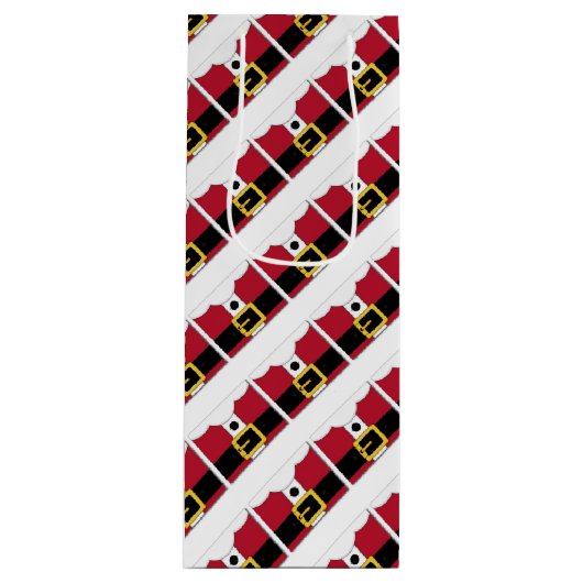 Santa Suit Wijn Cadeautas (Voorkant)