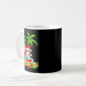 Santa Summer Surfing Christmas In July Beach Vacat Koffiemok (Voorkant links)