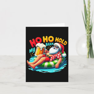 Santa Sungles om mijn bierkerst in juli te houden Kaart