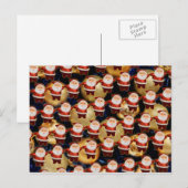 Santa Super  dancing Feestdagenkaart (Voorkant / Achterkant)