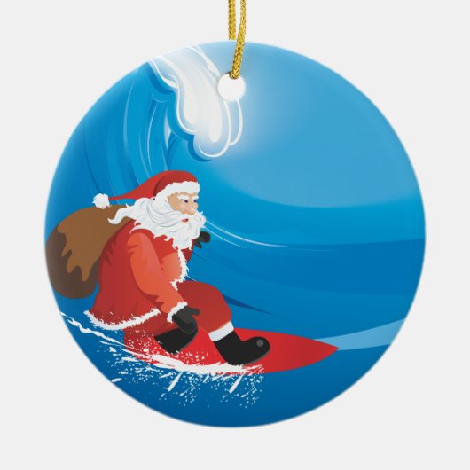 Santa Surf Ornament (Voorkant)