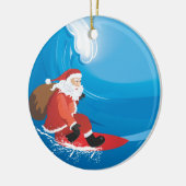 Santa Surf Ornament (Links)