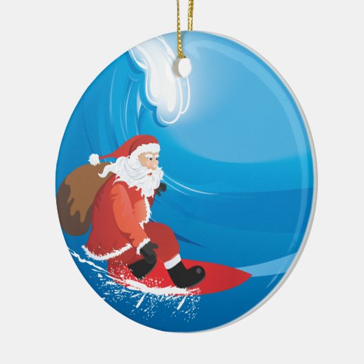 Santa Surf Ornament (Links)