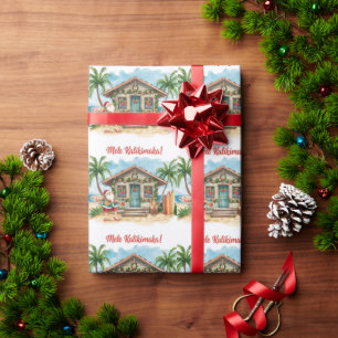 Santa Surf Shack Hawaï - “Mele Kalikimaka!” Cadeaupapier