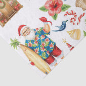 Santa Surf Shack Hawaii – “Mele Kalikimaka!” Tissuepapier (Detail)