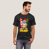 Santa Surfen Zomer Vakantie Hawaïaanse Kerstmis I T-shirt (Voorkant volledig)