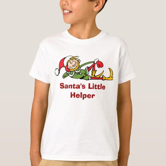 Santa Sweatshirt voor kinderen - Santa's Little He (Voorkant)