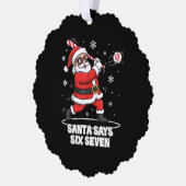 Santa Swings a Candy Cane: Gen Z’s “67”  Ornament Kaart (Links)