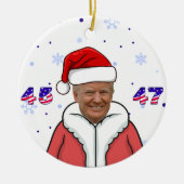 Santa T 45-47 Kerstversiering Keramisch Ornament (Voorkant)