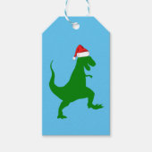 Santa T-Rex Cadeaulabel (Voorkant)