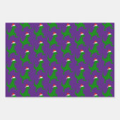 Santa T-Rex Inpakpapier Vel (Voorkant 3)