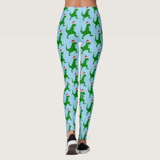 Santa T-Rex Leggings (Achterkant)