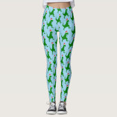 Santa T-Rex Leggings (Voorkant)
