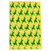 Santa T-Rex Medium Cadeauzakje (Voorkant)