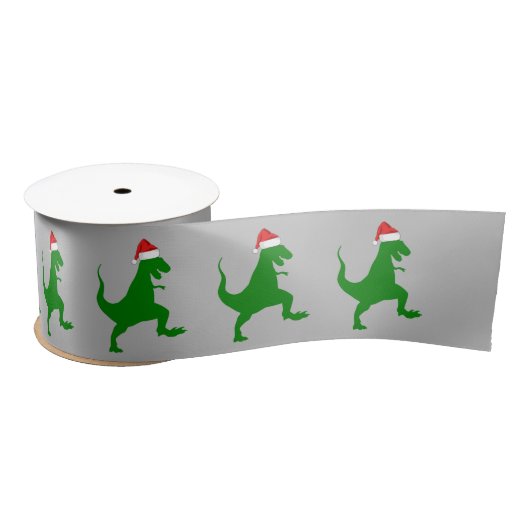 Santa T-Rex Satijnen Lint (Spoel)