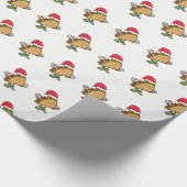 Santa Taco Wrapping Gift Paper Cadeaupapier (Hoek)