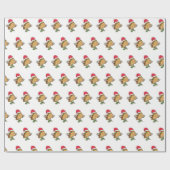 Santa Taco Wrapping Gift Paper Cadeaupapier (Vlak)