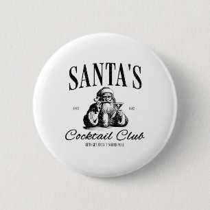 Santa Tail Club Kerst Espresso Martini Dirty M Ronde Button 5,7 Cm