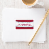 Santa Taille Kerstmis retour adres labels (Insitu)