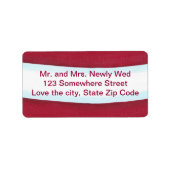 Santa Taille Kerstmis retour adres labels (Voorkant)