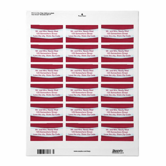 Santa Taille Kerstmis retour adres labels (Full Sheet)