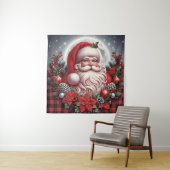 Santa Tapestry Wandkleed (In situ)