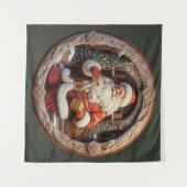 Santa Tapestry Wandkleed (Voorkant (horizontaal))