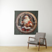 Santa Tapestry Wandkleed (In situ)