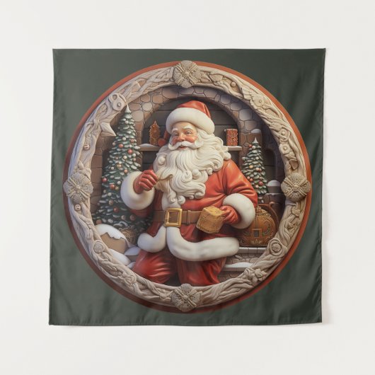 Santa Tapestry Wandkleed (Voorkant)