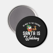 Santa Teacher - Kerstcadeau - Grappig rendier Magneet (Voorkant / Achterkant)