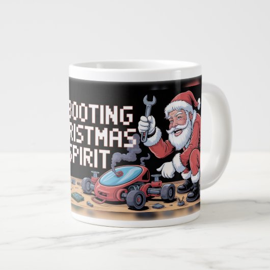 Santa Tech Support Grote Koffiekop (Voorkant rechts)