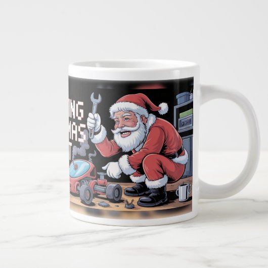 Santa Tech Support Grote Koffiekop (Rechts)