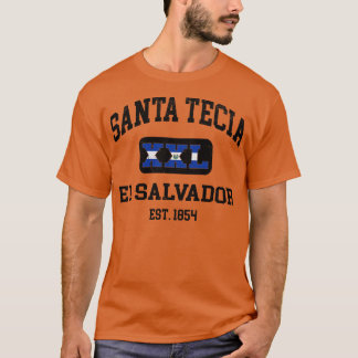 Santa Tecia El Salvador XXL Atletisch ontwerp T-shirt