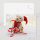 Santa Teddy Bear Briefkaart (Voorkant / Achterkant)