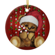 Santa Teddy Bear met snoepriet
