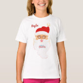 Santa Tee Shirt voor meisje (Voorkant)