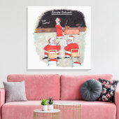 Santa Test canvas print (Insitu (Woonkamer))